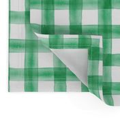 watercolor plaid - green