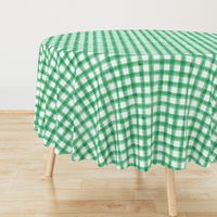 watercolor plaid - green