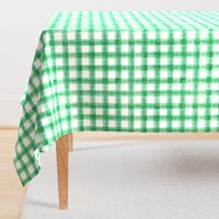 watercolor plaid - green