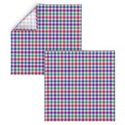 8 Color Asymmetrical Plaid in Candy Colors