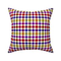 8 Color Asymmetrical Plaid in Bright Colors