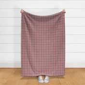 Two Color Gingham Brown and Red