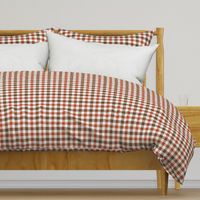 Two Color Gingham Brown and Orange