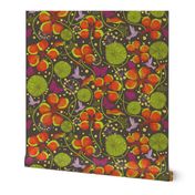 African Nasturtium Garden 1 (Pantone cool brown) 4