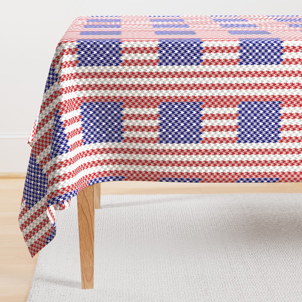us flag hounds tooth