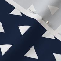 Triangles – Navy  + White Triangle Geometric Baby Kids