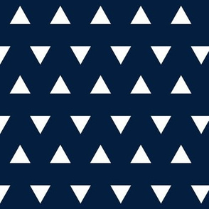 Triangles – Navy  + White Triangle Geometric Baby Kids