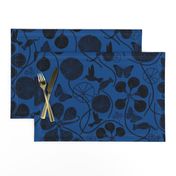 Black African Nasturtium Garden (Pantone Lapis Blue) 