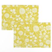 African Nasturtium Garden (Pantone Meadowlark Yellow) white