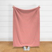 Triangles – Coral  + White Triangle Geometric Baby Girl Kids