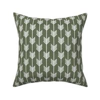 Arrow Stripe – Heather Olive