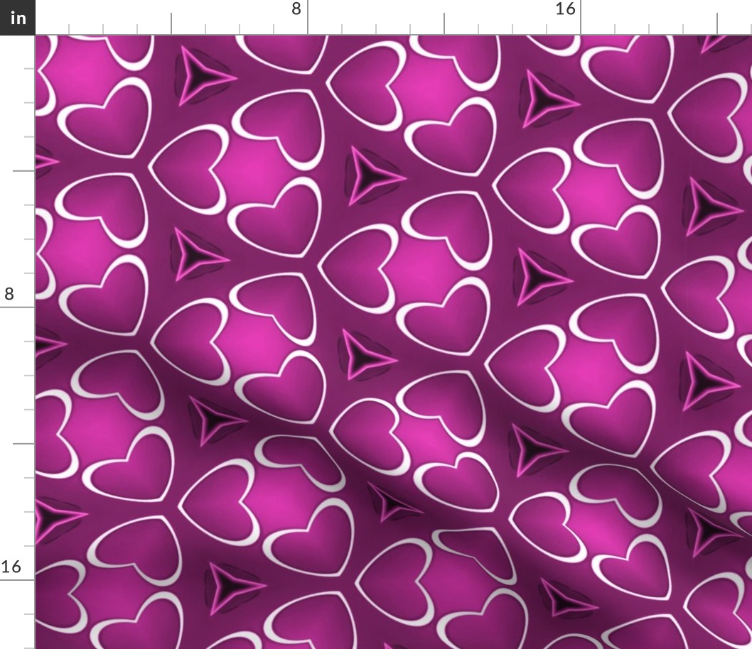 Pink Hearts Pattern