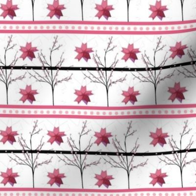 Cherry Blossom Stripe - origami
