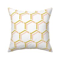 Honeycomb, Large,  Honey House Peach Gold White