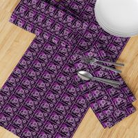 MDZ35 - Small - Musical Daze Tiles in Monochromatic Purple Medley