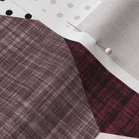 hexagon wholecloth // pale pink, heather linen, spice linen, plum linen