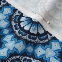 Retro Blue Daisy