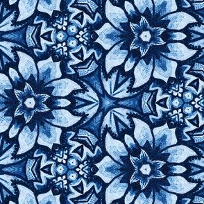 Blue Aztec Midnight Bloom 