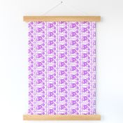 MDZ42 - Small - Musical Daze Tiles in Purple and White