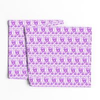 MDZ42 - Small - Musical Daze Tiles in Purple and White