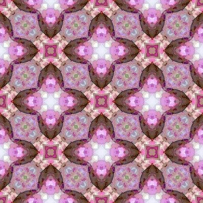 Mudejar pink & brown tiles