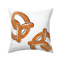 soft pretzel pillow - plushie - fat quarter project