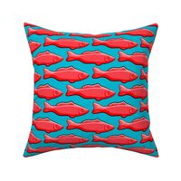 candy fish on blue (large scale)
