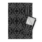 Mali Cross Mudcloth in Black, Medium