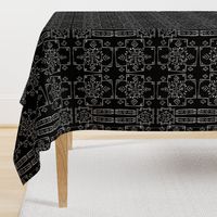 Mali Cross Mudcloth in Black, Medium