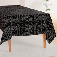 Mali Cross Mudcloth in Black, Medium