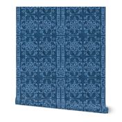 Mali Cross Mud cloth, Blue Jean, Medium