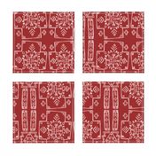 Mali Cross Mud cloth in Red, Medium