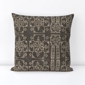 Mali Cross Mud cloth in Brown, Medium