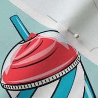 movie time - large scale on light blue