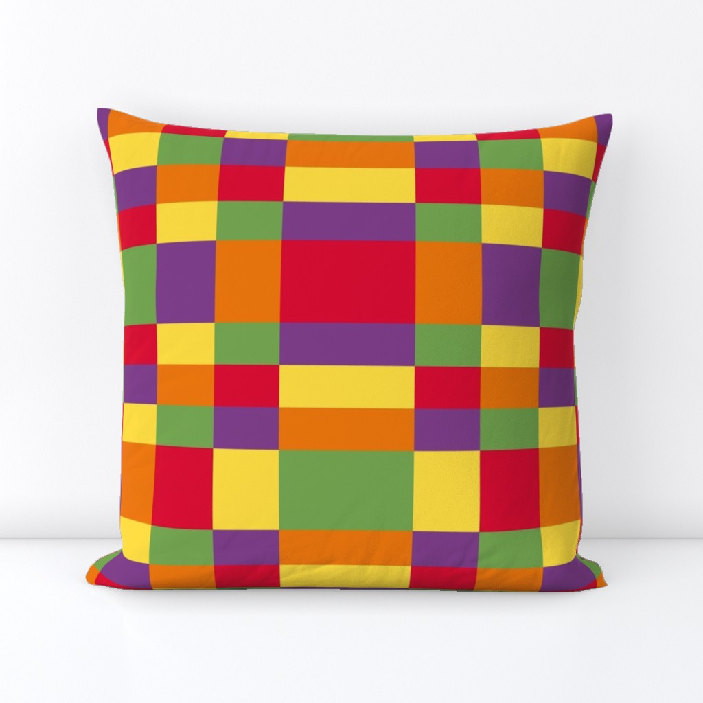 Kente inspired colors - plaid