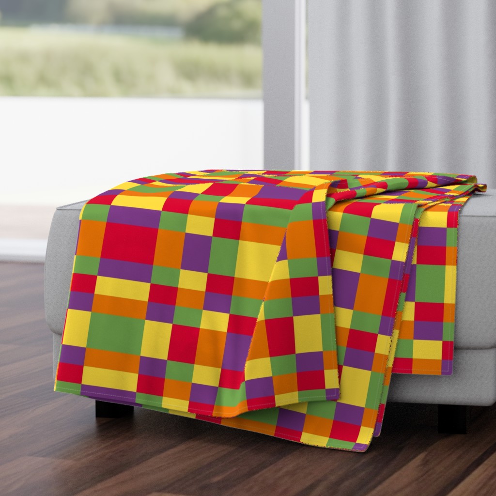 Kente inspired colors - plaid