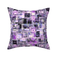 Abstract squares maze, Magenta, medium