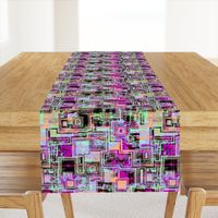 Abstract square maze, Multicolor, Medium