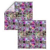 Abstract square maze, Multicolor, Medium