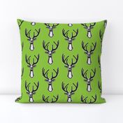 Lime green Sketchy Hipster Buck Stag Deer Antlers-ch-ch-ch-ch-ch-ch-ch-ch-ch-ch-ch-ch