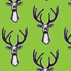 Lime green Sketchy Hipster Buck Stag Deer Antlers-ch-ch-ch-ch-ch-ch-ch-ch-ch-ch-ch-ch