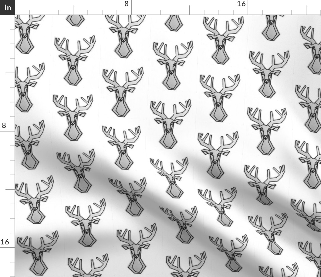geometric Deer Buck Stag