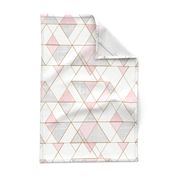 Mod Triangles Pink Gray