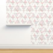 Mod Triangles Pink Gray