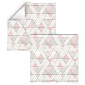 Mod Triangles Pink Gray