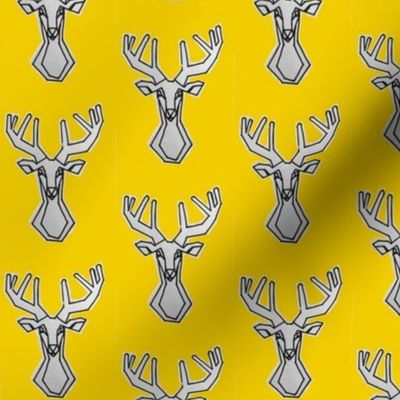 Small yellow geometric Deer Buck Stag-ch-ch-ch-ch-ch-ch-ch