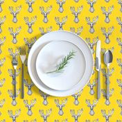 Small yellow geometric Deer Buck Stag-ch-ch-ch-ch-ch-ch-ch