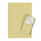 Zebra diamond op art stripes, mustard + off-white by Su_G_©SuSchaefer