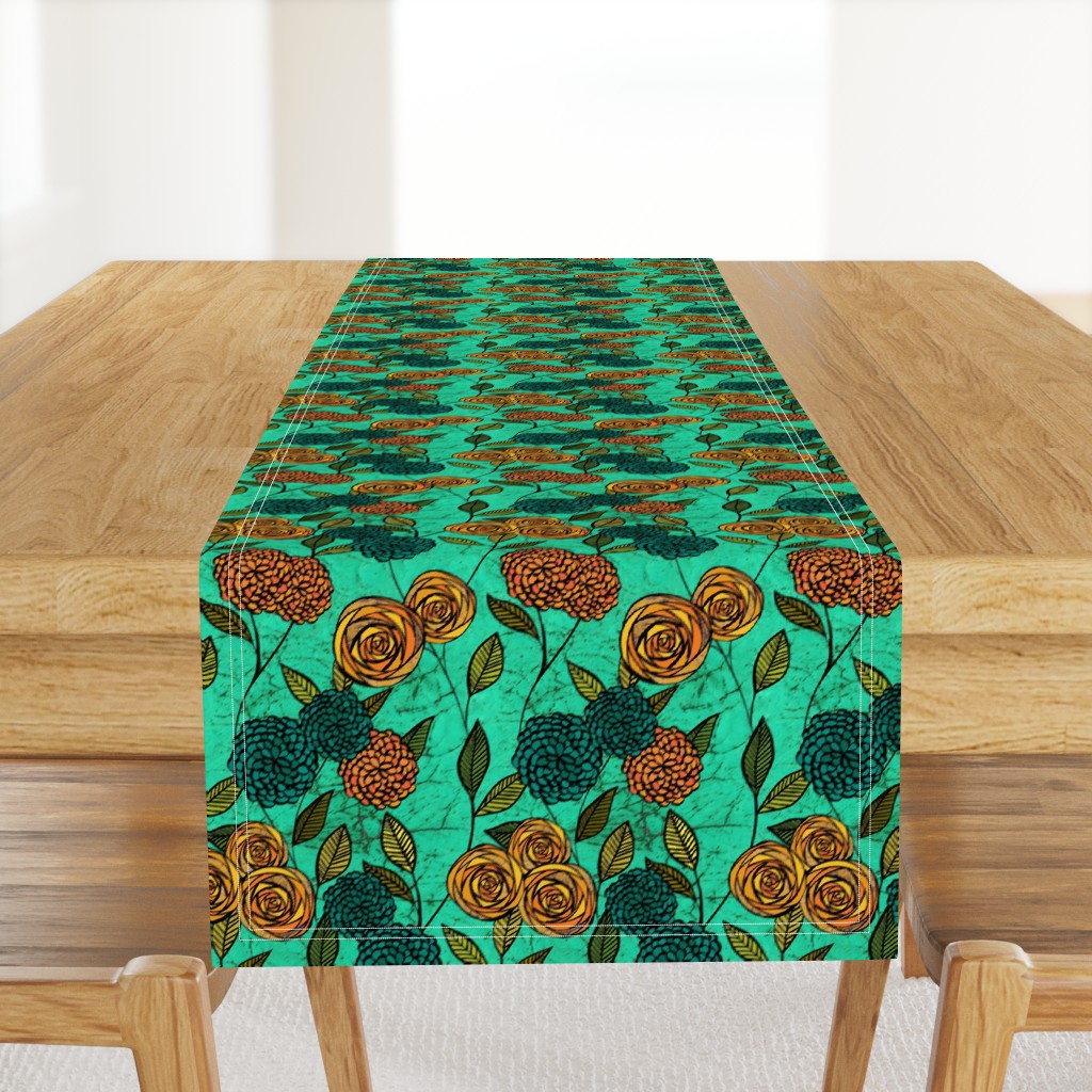 Turquoise Floral