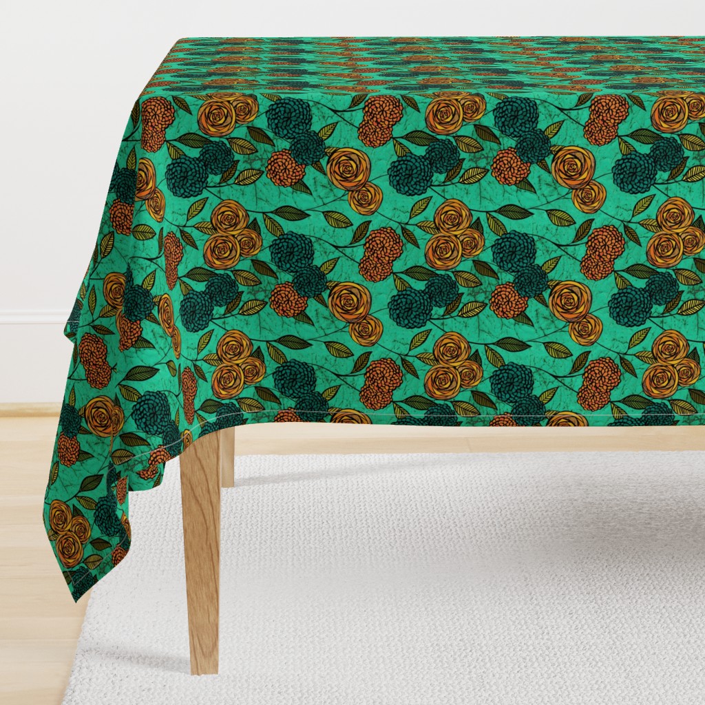 Turquoise Floral